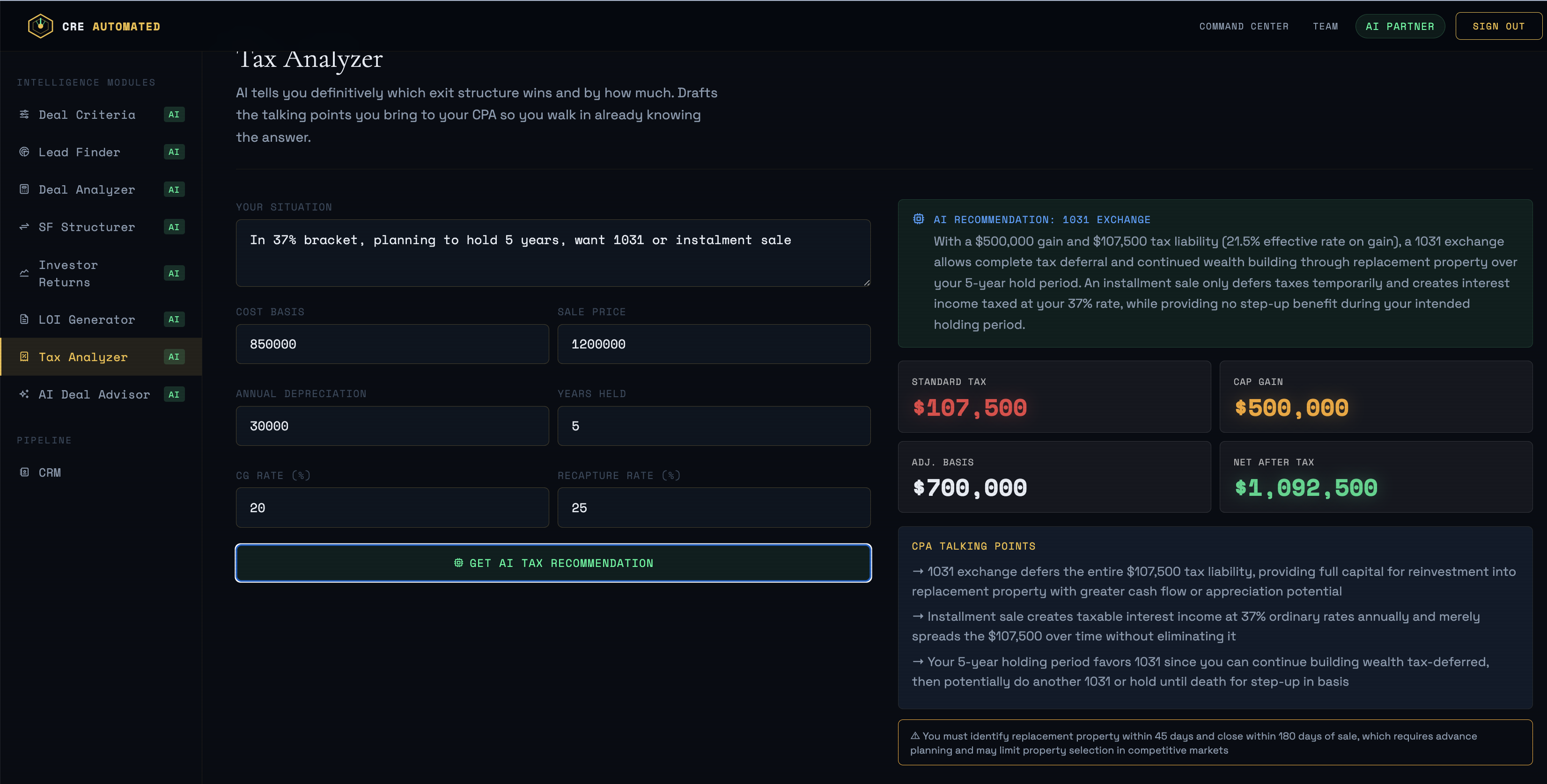 Tax Analyzer